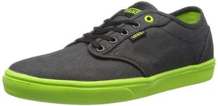 Vans Atwood Lite, Men's Low-Top Trainers, Textile/Black/Lime Green, 8.5 UK