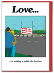 Modern Toss Valentines Cards Funny Hilarious Love Roundabout Cartoon Comedy