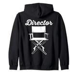 Production Crew Filmmaker Producer Movie Director Chair Zip Hoodie