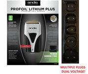 ANDIS PROFOIL LITHIUM PLUS PRO FOIL SHAVER + CHARGER STAND, TS-2 *17205*