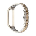 Rem för Mi Band 6 Xiaomi Mi Band 7 6 5 i rostfritt stål Silver gold 2 For Mi band 4