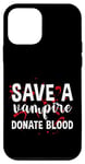 Coque pour iPhone 12 mini Save A Vampire, Donate Blood ---