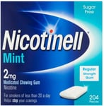 Nicotinell 2mg Gum Mint 204 Pieces medicated chewing gum nicotine New
