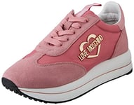 Love Moschino Women's Ja15354g1fin2 Sneaker, Pink White, 6 UK