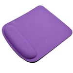 Benoon Anti-Slip Solid Color Mouse Mat With Soft Wrist Rest Support, Universal Thicken Mousepad Computer Accessories Suitaful For Games Office Working Purple