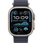 Apple Watch Ultra 2, Smartwatch (grey, 49 mm, Ocean strap black, titanium case, cellular)