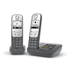 Téléphone Fixe Sans Fil Avec Répondeur - A635a Duo - Anthracite Gigaset - Le Téléphone Fixe