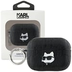 Karl Lagerfeld Monogram Choupette-hodeveske til AirPods Pro 2 - Svart