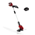 Einhell Power X-Change 18V Cordless Strimmer With Battery And Charger - 24cm Cutting Width, Lightweight Grass Trimmer and Lawn Edger, Includes 20 x Blades - GE-CT 18 Li Garden Strimmer