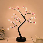 Led Cherry Blossom Twig Tree Light with Touch Button Battery or USB, Led Artificial Branch Tree Light Indoor Decor for Bedroom,Thanksgiving,Christmas,Wedding,Party (Cherry)