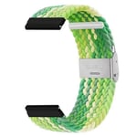 Flätat klockarmband Garmin Forerunner 245 Music - Gradient green