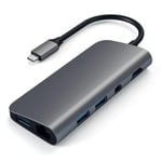 Satechi USB-C multimedie-adapter - Sølv