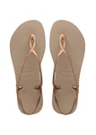 Havaianas 4129697, Girls Flip Flop Sandals, Rose Gold ,13 Child UK