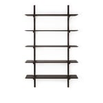 Ethnicraft - PI Wall Shelf - Varnished Mahogany - Dark Brown - 5 Shelves - Hyllor & Hyllsystem - Alain Van Havre - Brun - Trä