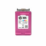 2x HP Original 305 Colour Ink Cartridges For ENVY 6020e Inkjet Printer, 3YM60AE