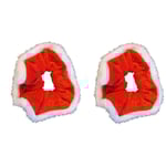 Hårband Snodd Jul röd/vit 2-pack Röd