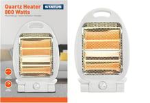 800W Quartz Heater Instant Heat,easy clean and tip-over safety switch Asst Brand