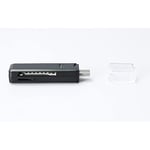 D2 - Lecteur de Cartes SD/Micro SD/SDHC - Port USB-C (USB 3.2 gen 1) - transferts jusqu'à 5 Gbps - Coloris Noir