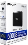 PNY EliteX-PRO USB 3.2 Gen 2x2 Type-C Portable SSD 500GB