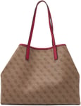 Guess Hwvg6995270 Vikky Womens Shopper Bag With Pochette In Brown