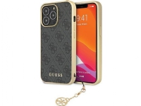 Guess Etui Guess GUHCP14LGF4GGR Apple iPhone 14 Pro szary/grey hardcase 4G Charms Collection