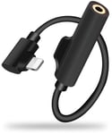 Lightning to 3,5 mm + Lightning-adapter from Trolsk - Svart