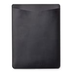 Philbert UltraSlim Vegansk Läder Sleeve med Rem för MacBook / Laptop 13" (31,0 x 22,5 x 2 cm) - Svart