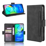 Motorola G8 Power Plånboksfodral PU-Läder 6-FACK Winston V3 Svart