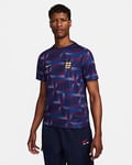 England Academy Pro Men's Nike Dri-FIT Football Pre-Match Short-Sleeve Top