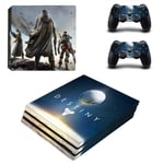 PS4 Pro Destiny Console Skin, Decal, Vinyl, Sticker, Faceplate - Console and 2 Controllers - Protective Cover for PlayStation 4 PRO