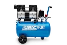 ABAC Compresseur d'Air Silencieux EASE-AIR 24, Compresseur d'Air sans Huile, Pression Maximale 8 Bar, Puissance 1 ch, Réservoir 24 litres, Niveau Sonore 59 dB