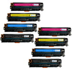 8 Toner Cartridges to replace HP CE410X, CE411A, CE412A, CE413A (305X/A) non-OEM