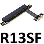 25cm R13SF Convertisseur de câble d'extension PCI-E x16 x1, pcie 1x à 16x, pour ordinateur de jeu gtx 1080 ti Nipseyteko
