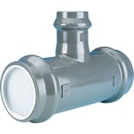Wavin 225X110 mm PVC t-rör, grå, PN12,5
