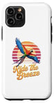 Coque pour iPhone 11 Pro T-shirt « Soar the Breeze » Motif perroquet tropical