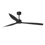 Just Matt Black Ceiling Fan With DC Motor 178cm Smart Remote Included