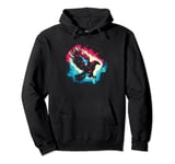 Eagle Galaxy - Colorful Bald Eagle Bird Animal Lover Pullover Hoodie