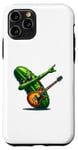 Coque pour iPhone 11 Pro Pickle, concombre amusant, amateurs de guitare, médiator de guitare
