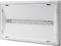 AWEX Emergency luminaire EXIT S IP65 ECO LED AT 1W 115lm 1h single-purpose white ETS/1W/E/1/SE/AT/WH