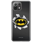 ERT GROUP Coque de téléphone Portable pour Xiaomi 11 Lite 4G/5G Original et sous Licence Officielle DC Motif Batman 059, Coque en TPU