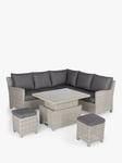 KETTLER Palma Signature 6-Seater Mini Corner Garden Lounging/Dining Set with Glass Top High/Low Table