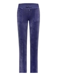Del Ray Classic Velour Pant Pocket Design Blue Juicy Couture
