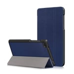 Lenovo Tab 7 Essential Vikbart läder fodral - Mörk blå Blå