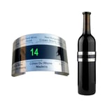 Vin krage termometer bar dryck verktyg smart flaska snäpp termometer LCD display klämma sensor