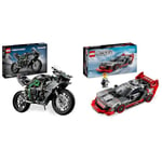 LEGO Technic La Moto Kawasaki Ninja H2R, Jouet de Construction pour Enfants, Set à Collectionner & Speed Champions Voiture de Course Audi S1 e-Tron Quattro Véhicule Jouet
