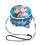 Disney La Reine des Neiges 2 (Frozen 2) Destiny-Mini Sac à Chaîne Rond, Bleu, 9 x 9 cm