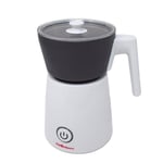 CookSpace Electric Magnetic Milk Frother (White, Round Base)