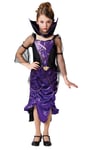 Gothic Vampyr Lila Mantel/klänning  utklädning till barn(Stl. 140/9-10(XL))