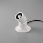 Egger Licht Capri -LED-pöytälamppu spotilla, valkoinen