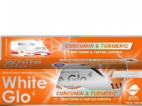 White Glo WHITE GLO_SET Tandkräm med kurkumin och gurkmeja för blekning 150 g/100 ml + tandborste